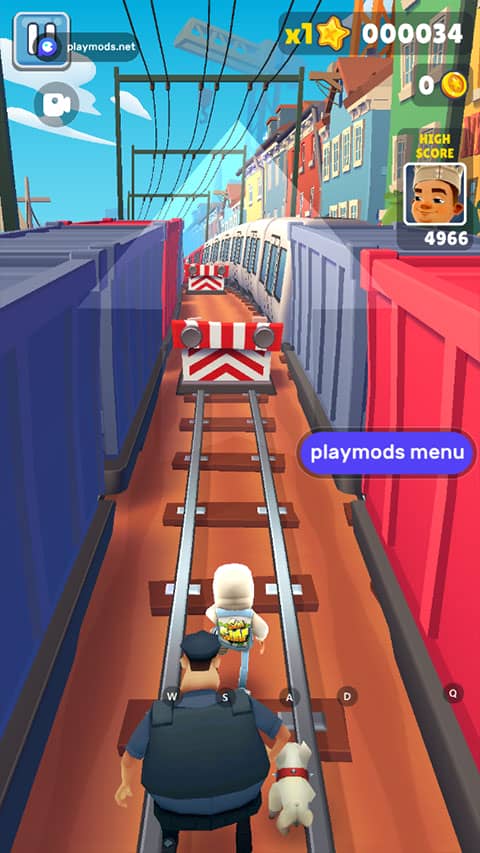 地铁跑酷开挂版(Subway Surf playmods)