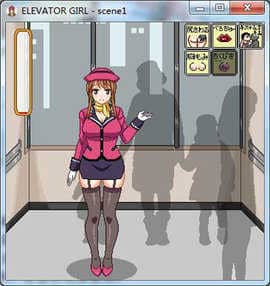 elevator电梯女孩像素桃子移植